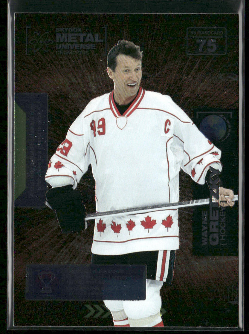 Wayne Gretzky 2021 SkyBox Metal Universe Champions #75 front