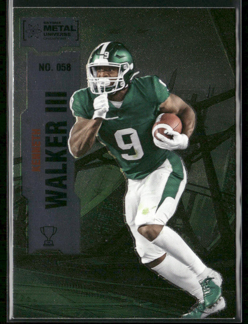 Kenneth Walker III 2022 SkyBox Metal Universe Champions #058 front