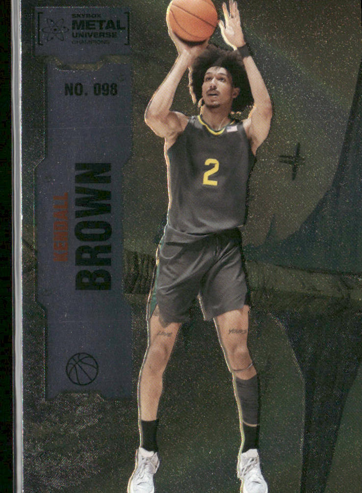 Kendall Brown 2022 SkyBox Metal Universe Champions #098 front