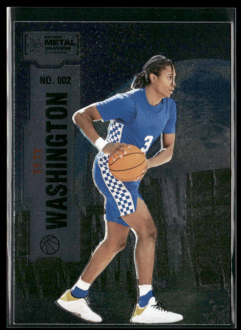 Ty Ty Washington 2022 SkyBox Metal Universe Champions #002 front