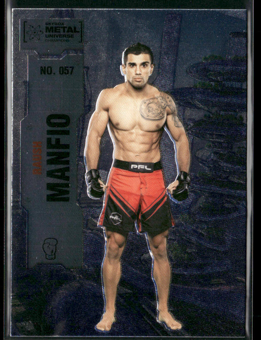 Raush Manfio 2022 SkyBox Metal Universe Champions #057 front