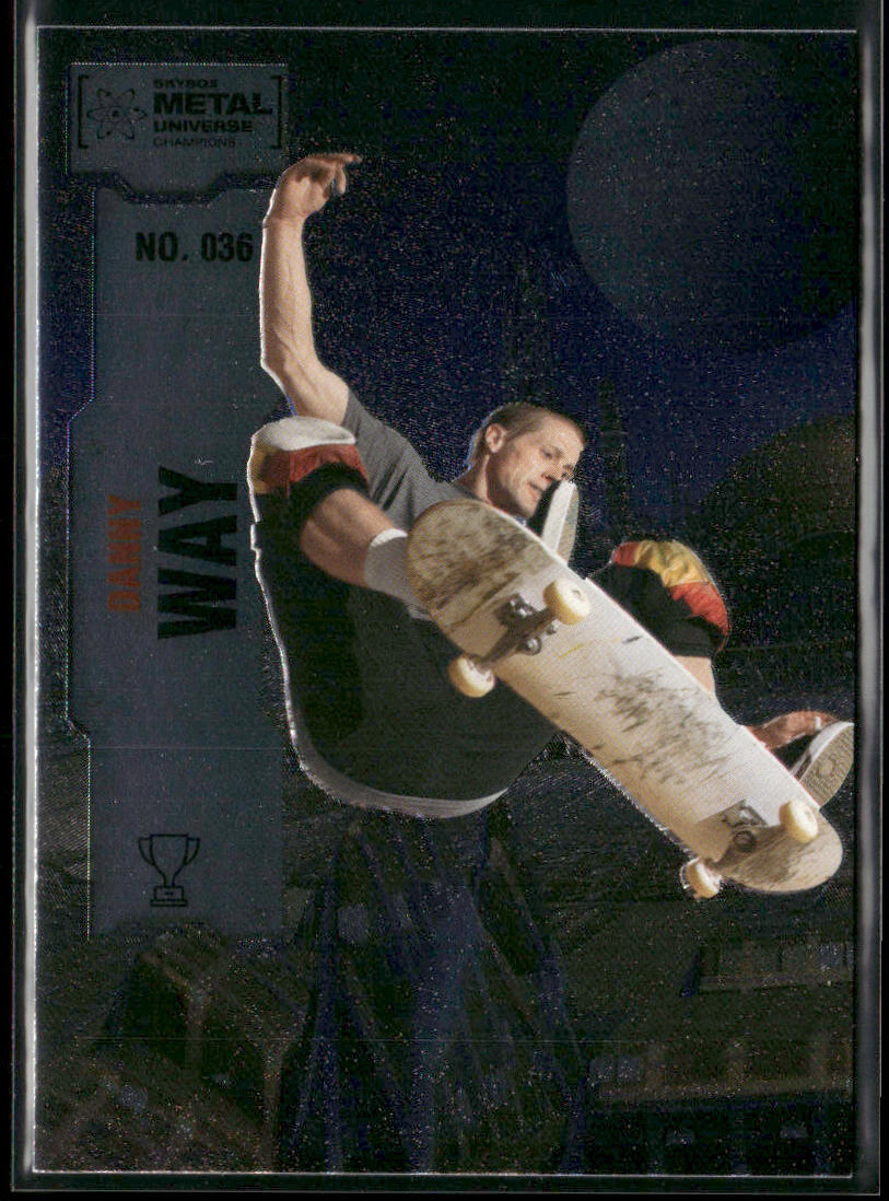 Danny Way 2022 SkyBox Metal Universe Champions #036 front