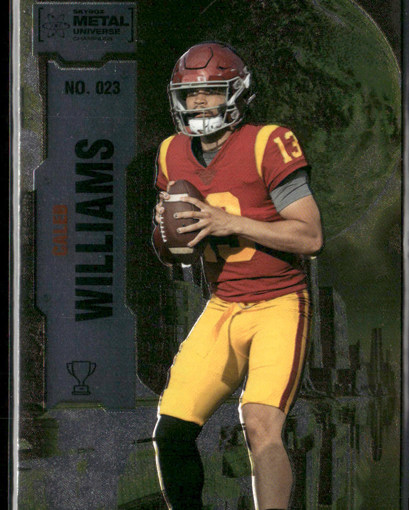 Caleb Williams 2022 SkyBox Metal Universe Champions #023 front