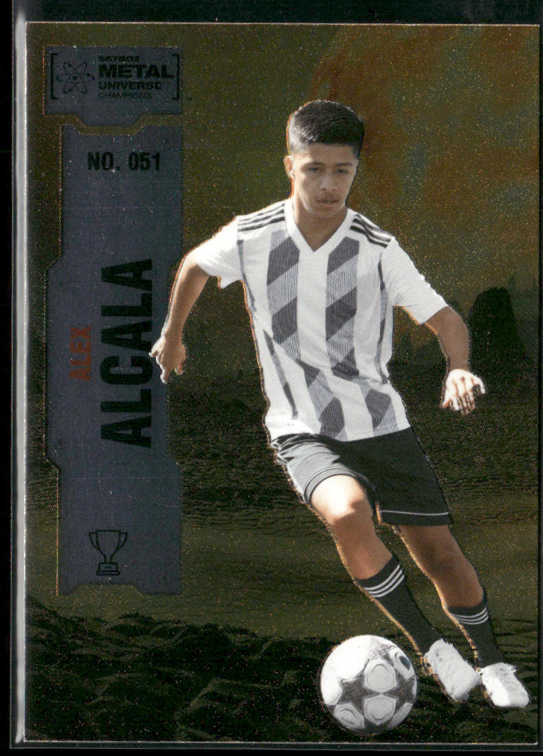 Alex Alcala 2022 SkyBox Metal Universe Champions #051 front