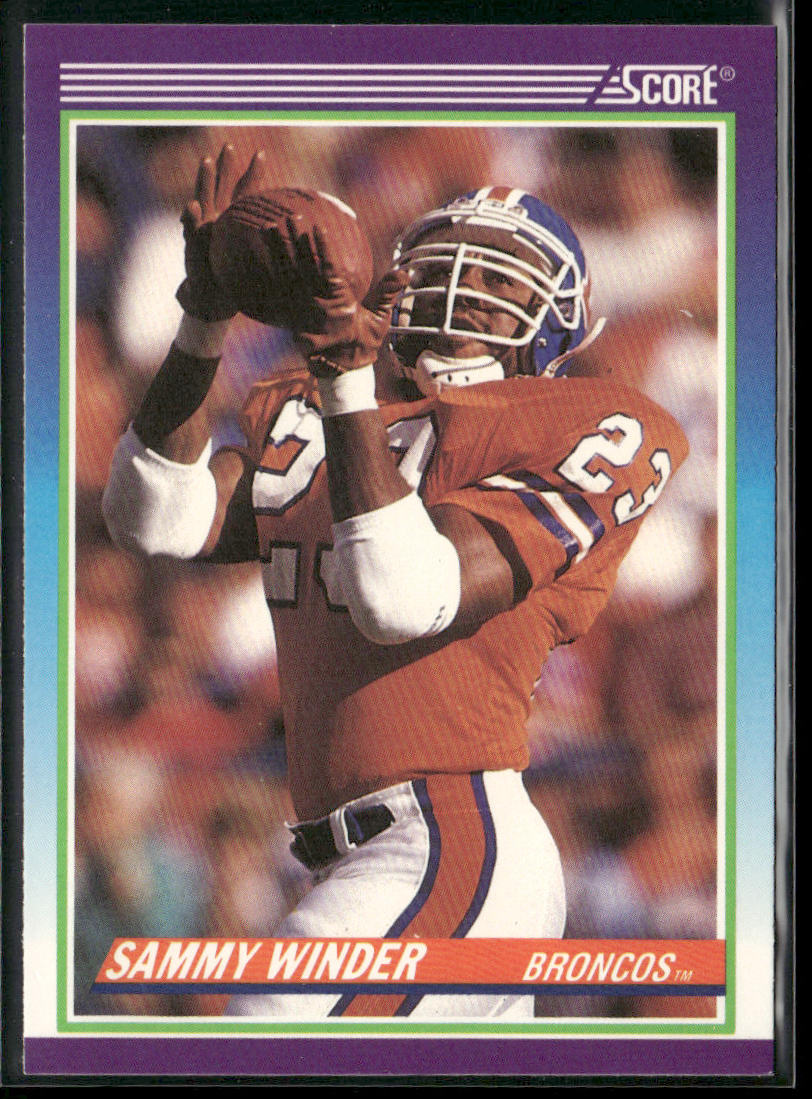 Sammy Winder 1990 Score #540 Denver Broncos front