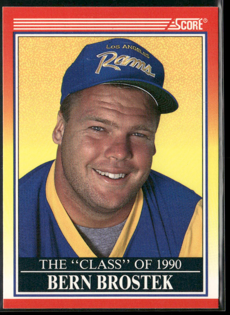 Bern Brostek 1990 Score #612 Los Angeles Rams
