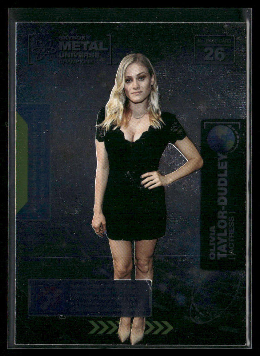 Olivia Taylor-Dudley 2021 SkyBox Metal Universe Champions #26 front