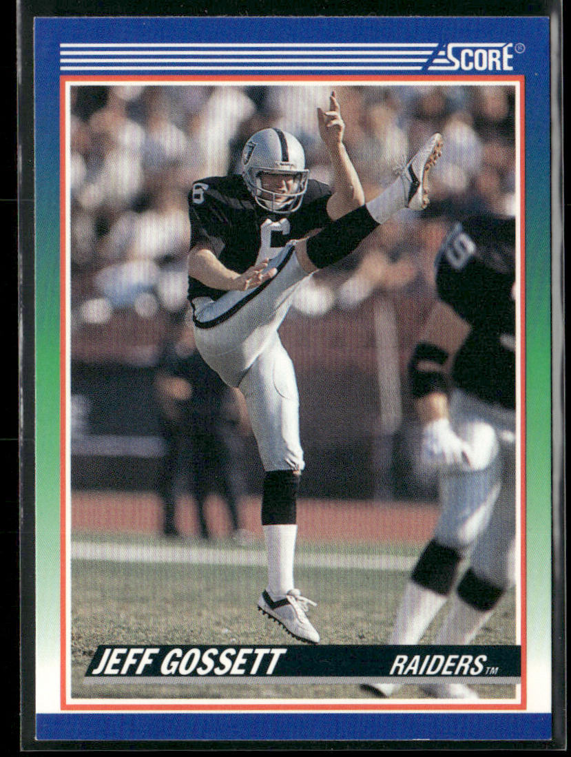 Jeff Gossett 1990 Score #438 Los Angeles Raiders