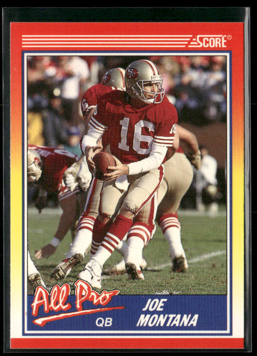 Joe Montana 1990 Score #582 San Francisco 49ers front