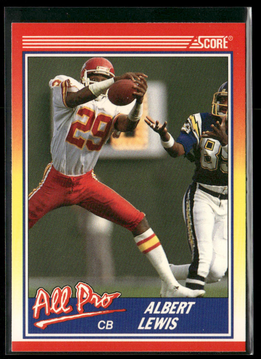 Albert Lewis 1990 Score #568 Kansas City Chiefs front