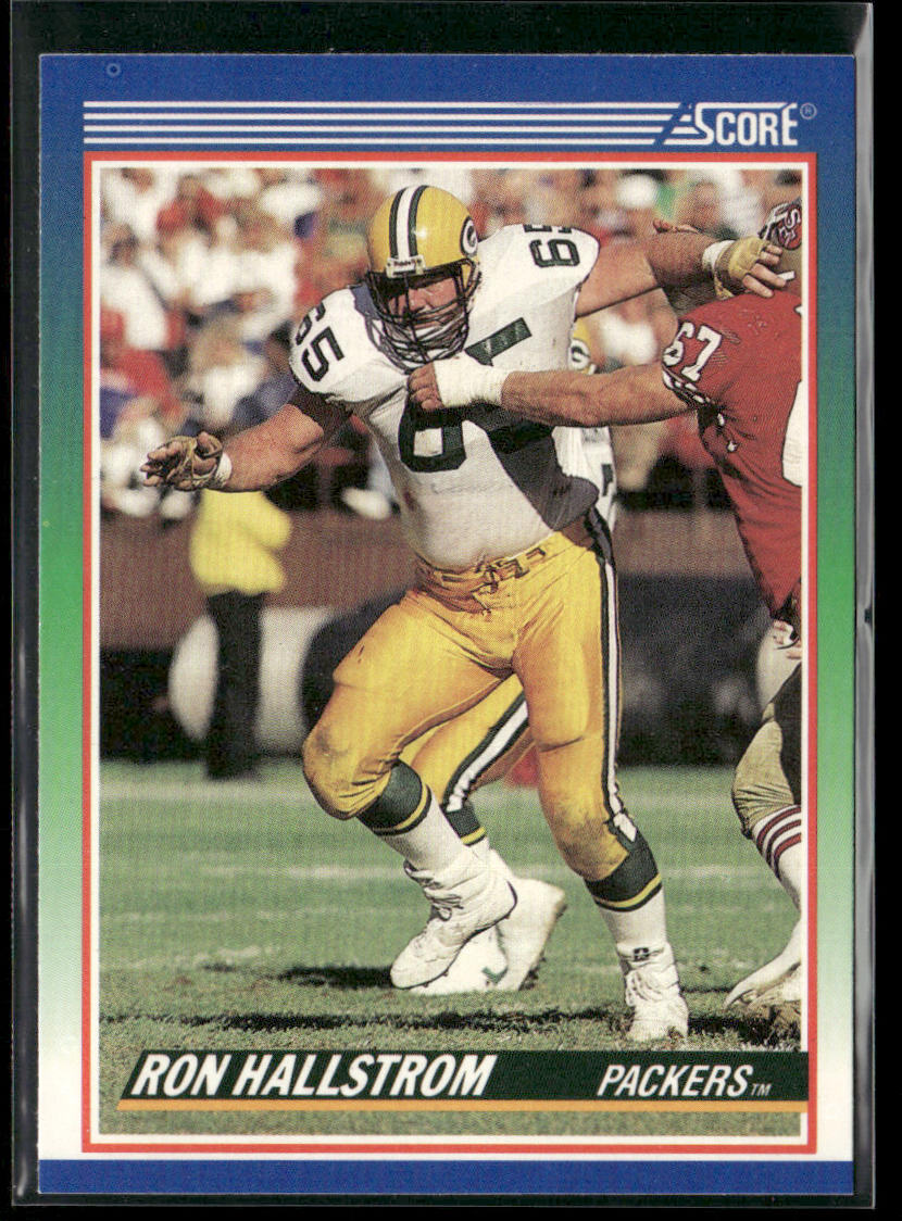 Ron Hallstrom 1990 Score #337 RC Green Bay Packers front