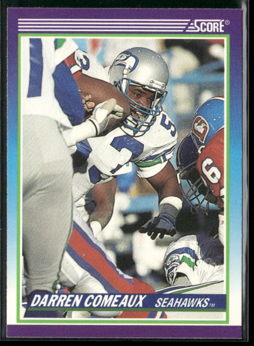 Darren Comeaux 1990 Score #472 RC Seattle Seahawks front