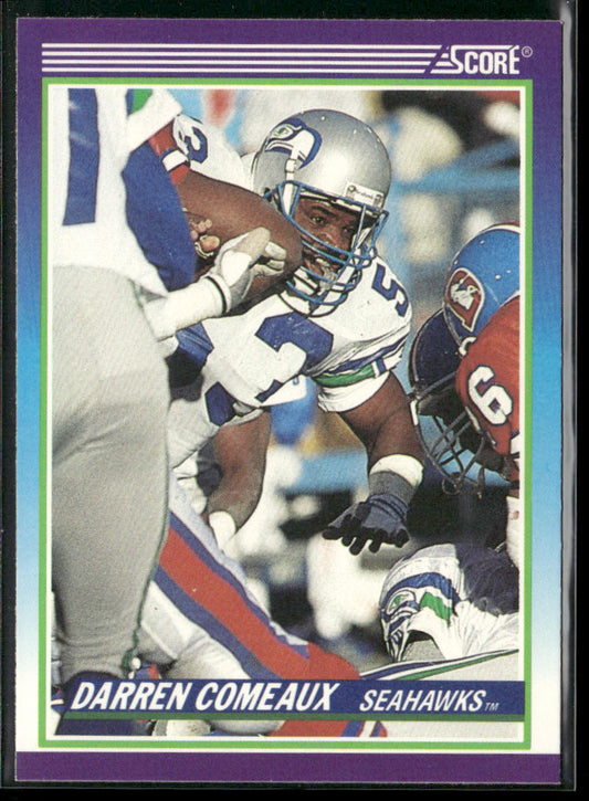 Darren Comeaux 1990 Score #472 RC Seattle Seahawks front