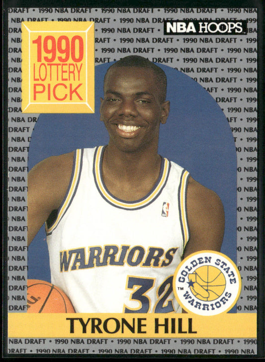 Tyrone Hill 1990-91 Hoops #400 RC Golden State Warriors