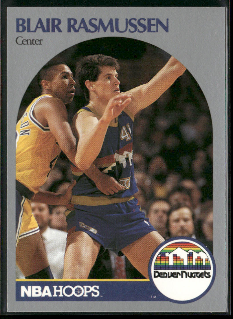 Blair Rasmussen 1990-91 Hoops #99 Denver Nuggets front