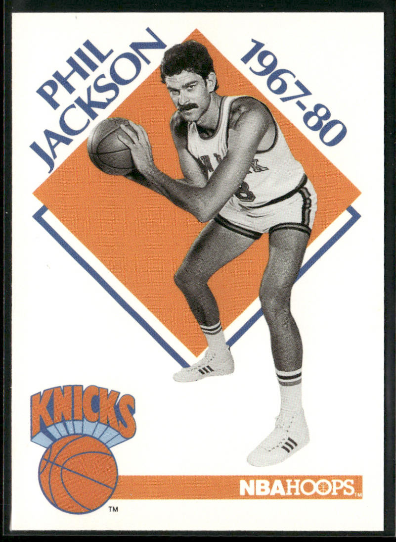 Phil Jackson 1990-91 Hoops #348 front