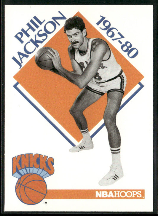 Phil Jackson 1990-91 Hoops #348 front
