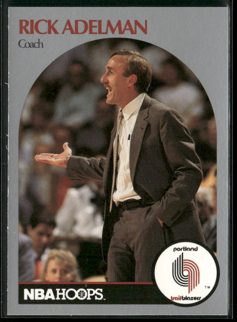 Rick Adelman 1990-91 Hoops #326 Portland Trail Blazers