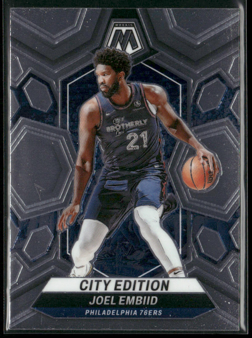 Joel Embiid 2023-24 Panini Mosaic City Edition #283 Philadelphia 76ers