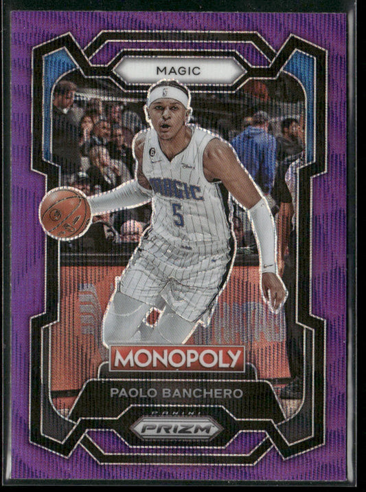 Paolo Banchero 2023-24 Panini Prizm Monopoly Purple #64 Orlando Magic