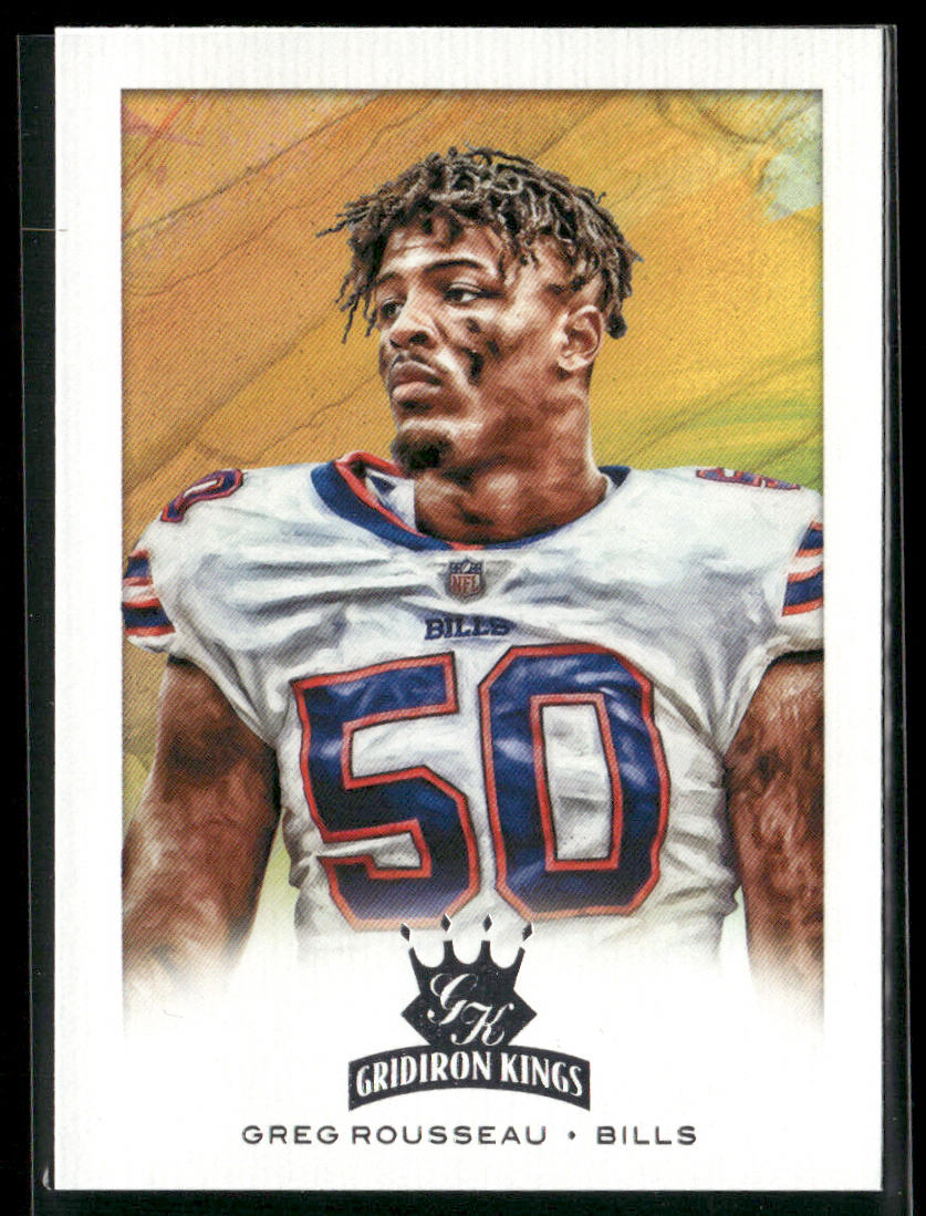 Greg Rousseau 2021 Panini Chronicles Gridiron Kings #GK-39 Buffalo Bills
