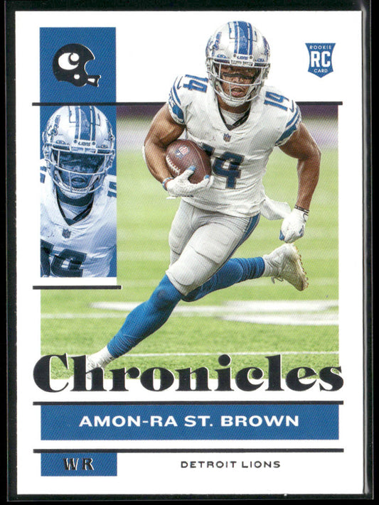Amon-Ra St. Brown 2021 Panini Chronicles #33 RC Detroit Lions
