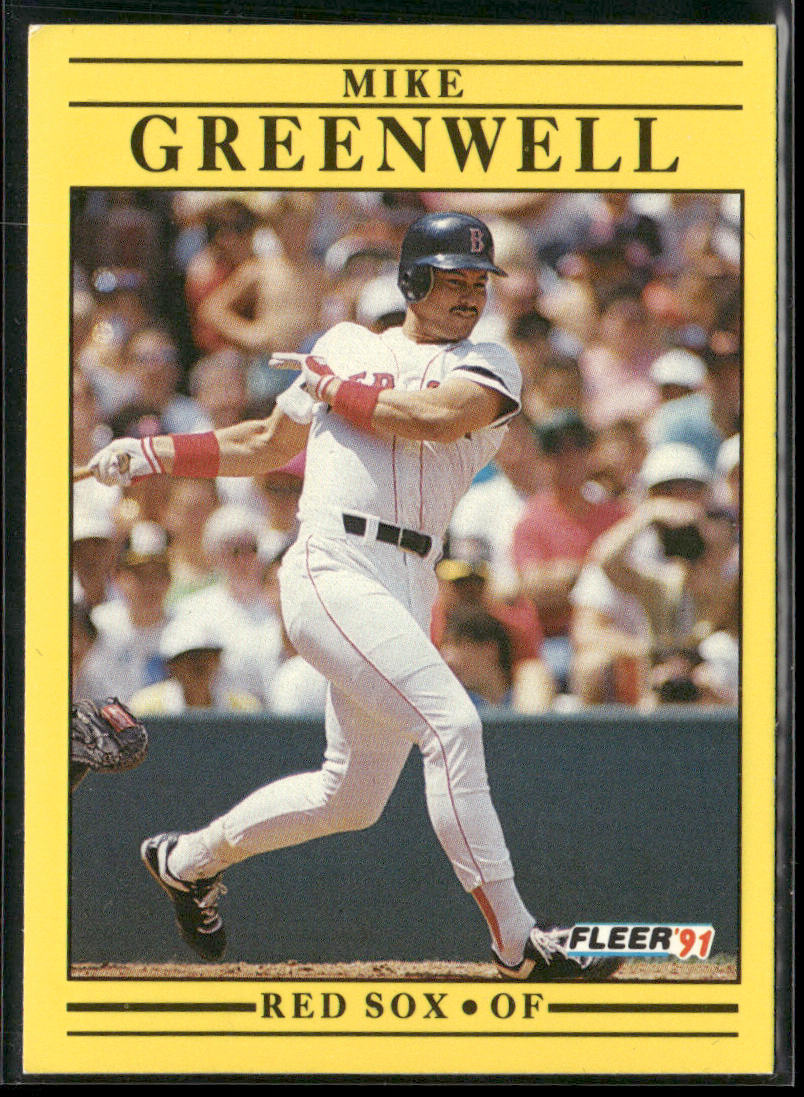 Mike Greenwell 1991 Fleer #96 Boston Red Sox