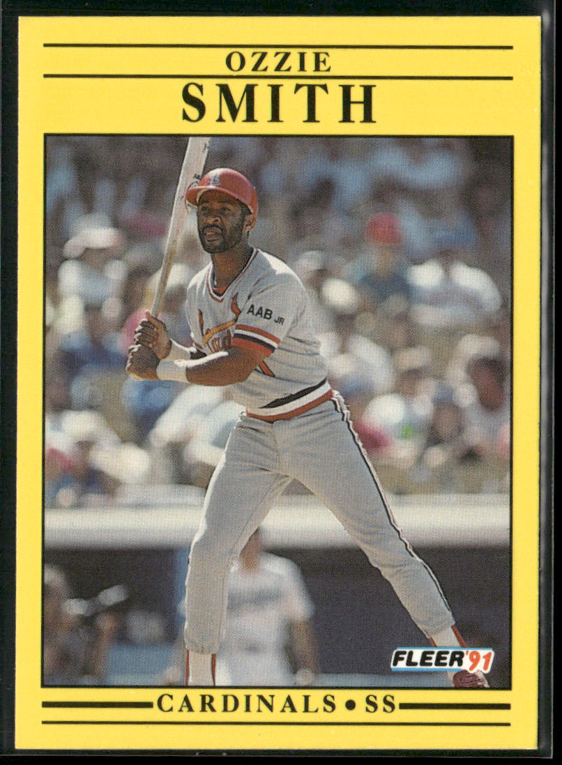 Ozzie Smith 1991 Fleer #646b St. Louis Cardinals front