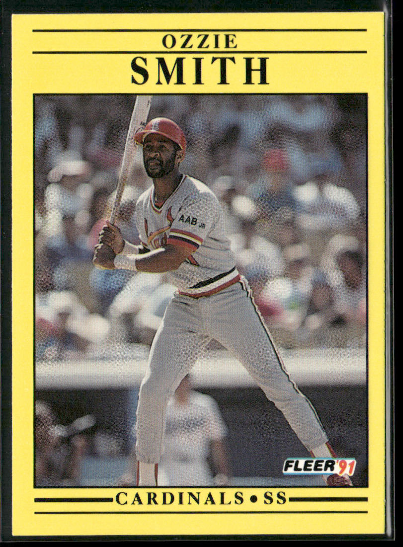 Ozzie Smith 1991 Fleer #646b St. Louis Cardinals front