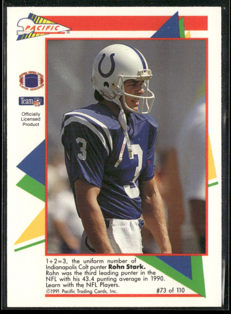 Jim Skow 1991 Pacific Flash Cards #85 Tampa Bay Buccaneers