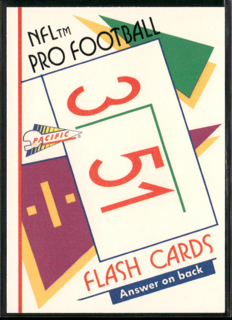 Dave Krieg 1991 Pacific Flash Cards #52 Seattle Seahawks