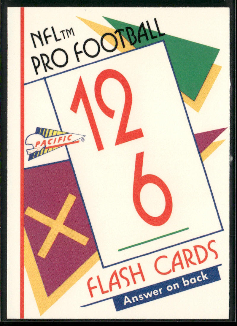 Don Mosebar 1991 Pacific Flash Cards #96 Los Angeles Raiders