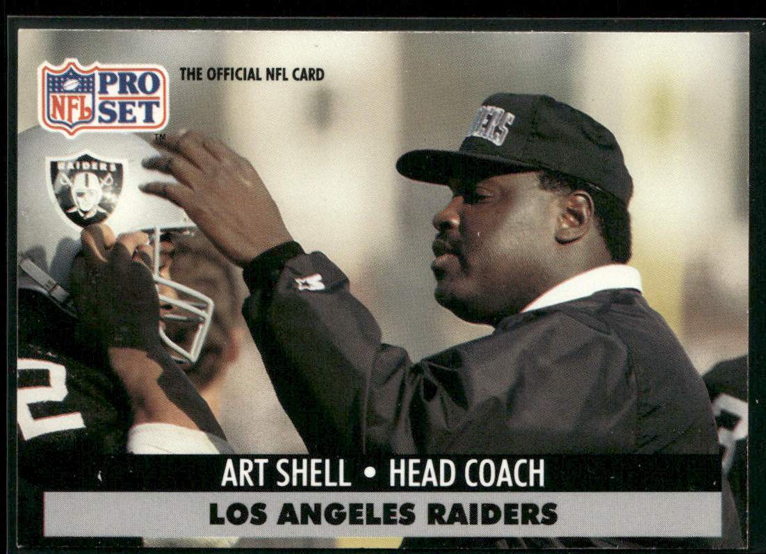 Art Shell 1991 Pro Set #198 Los Angeles Raiders front