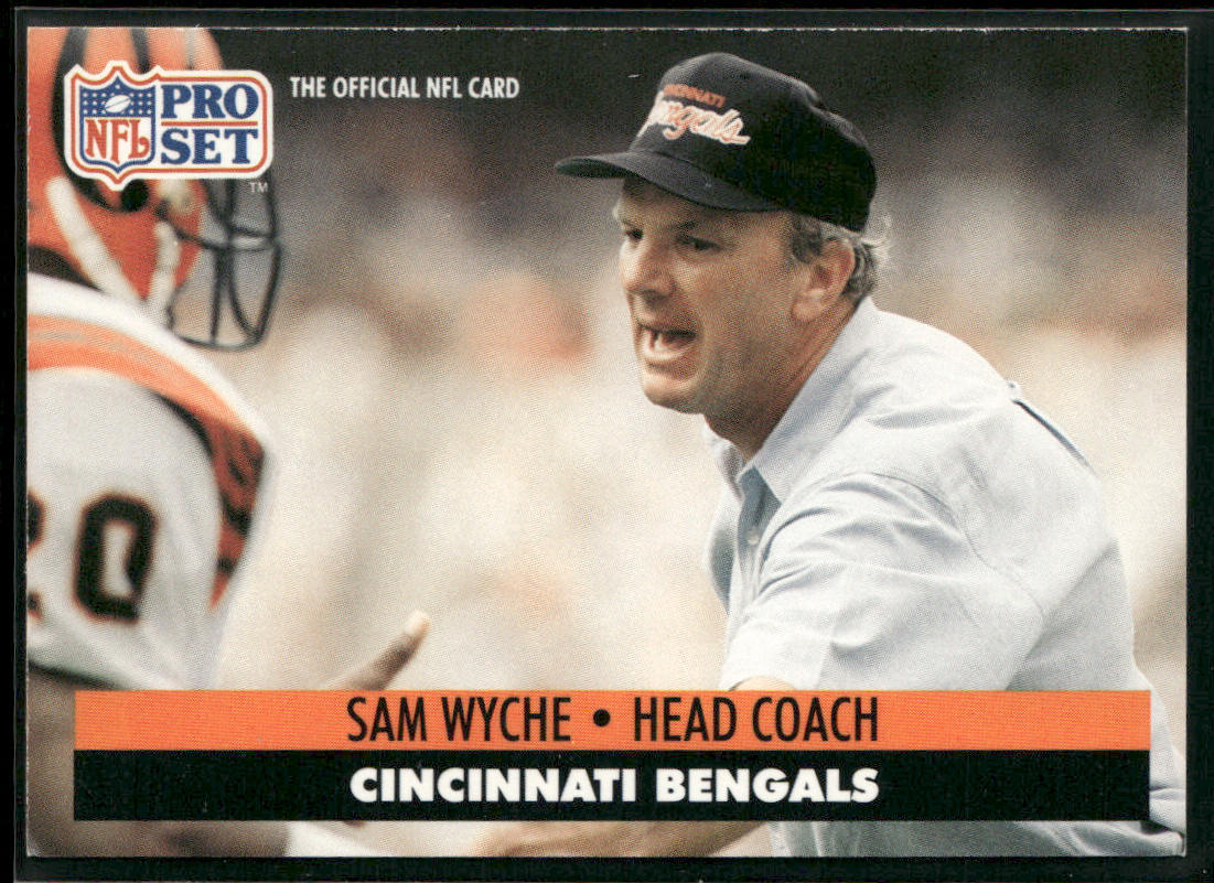 Sam Wyche 1991 Pro Set #117 Cincinnati Bengals front