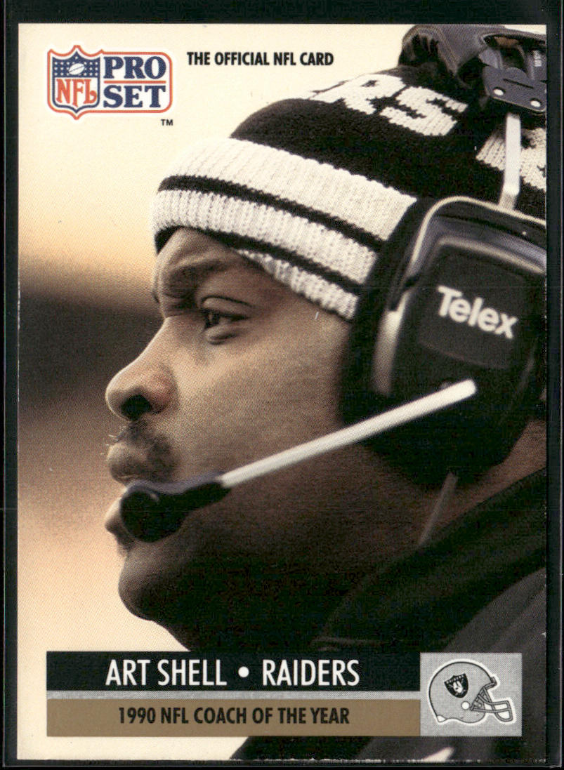 Art Shell 1991 Pro Set #4 Los Angeles Raiders front