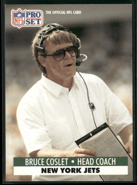 Bruce Coslet 1991 Pro Set #252 New York Jets front