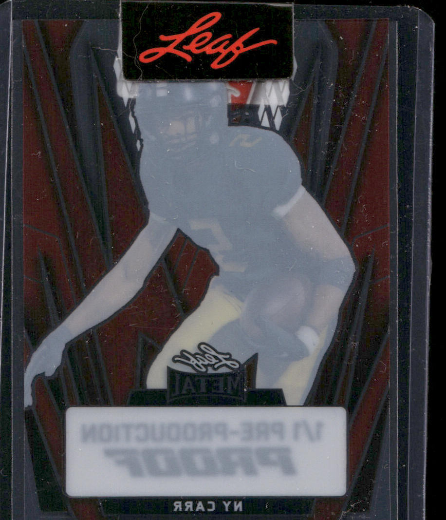 Ny Carr 2024 Leaf Metal Clear Red Pre-Production Proofs #NNO SN