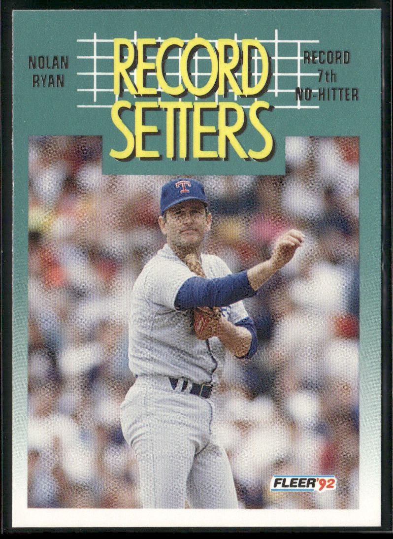 Nolan Ryan 1992 Fleer #682b Texas Rangers