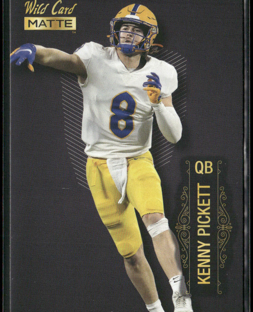 Kenny Pickett 2022 Wild Card Matte Black #MB-72 Pittsburgh Panthers