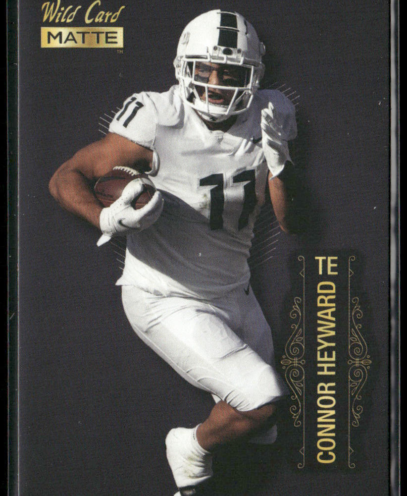 Connor Heyward 2022 Wild Card Matte Black #MB-22 Michigan State Spartans