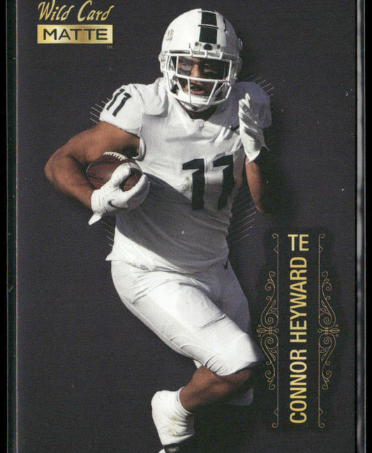 Connor Heyward 2022 Wild Card Matte Black #MB-22 Michigan State Spartans