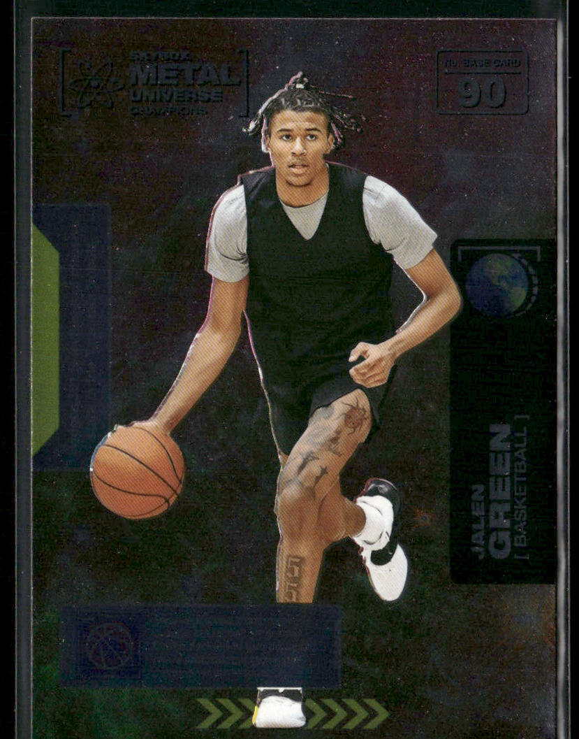 Jalen Green 2021 SkyBox Metal Universe Champions #90 front