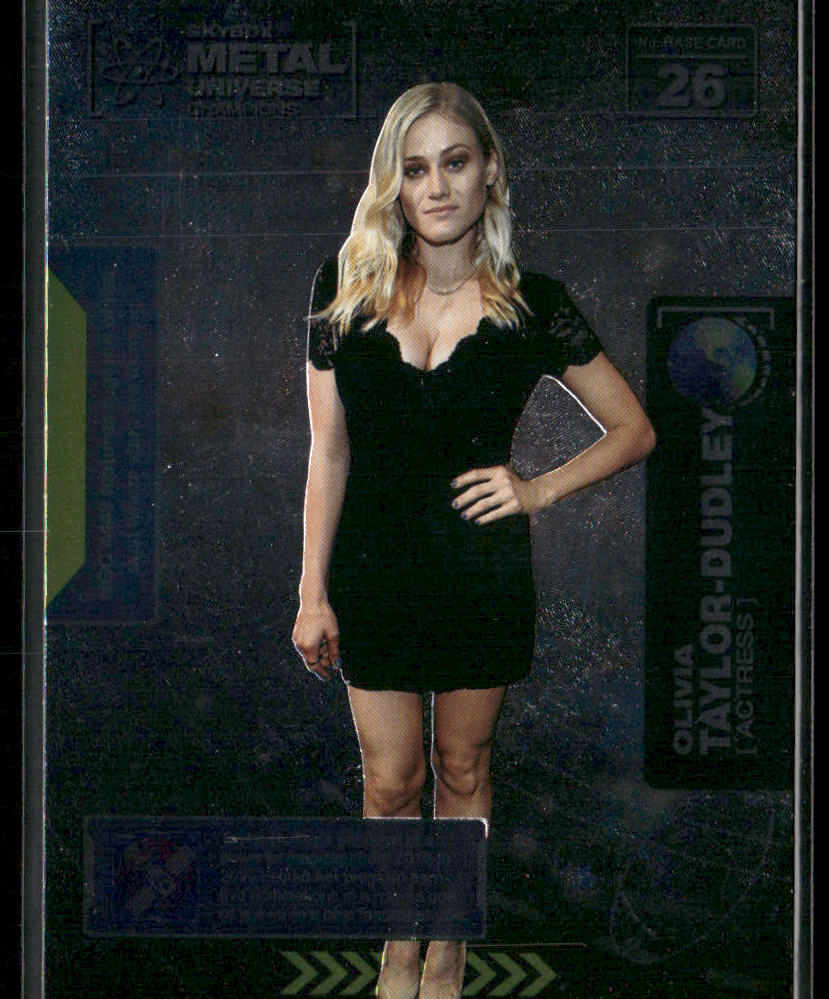 Olivia Taylor-Dudley 2021 SkyBox Metal Universe Champions #26 front