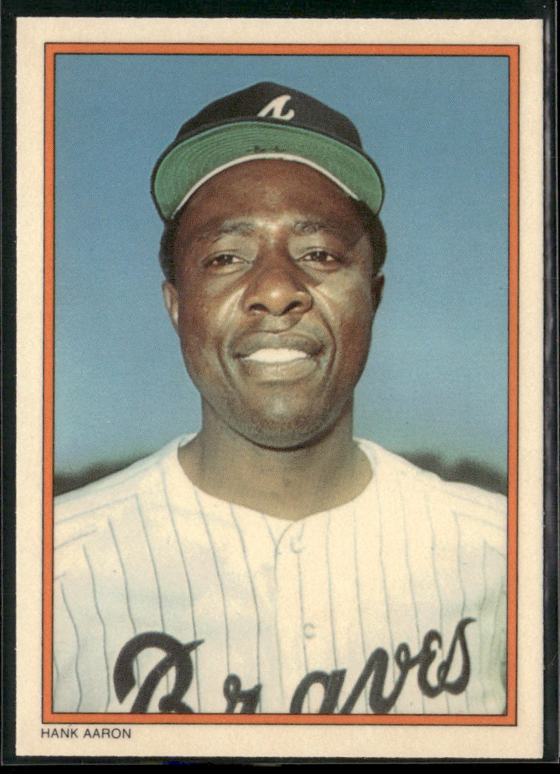 Hank Aaron 1985 Topps Circle K All Time Home Run Kings #1 Atlanta Braves