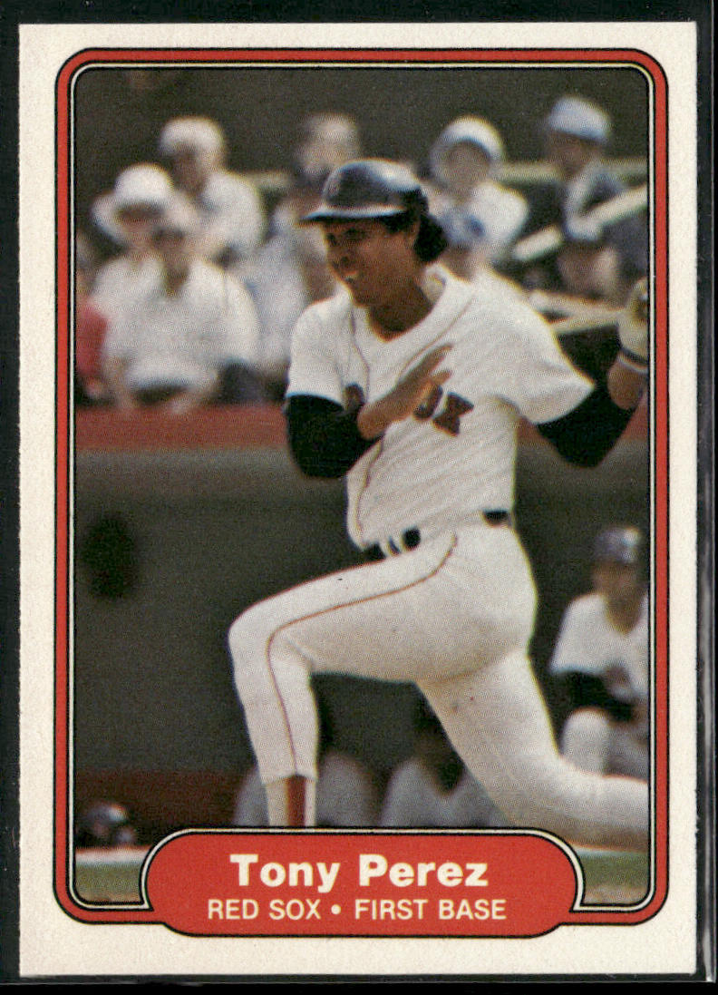 Tony Perez 1982 Fleer #302 Boston Red Sox