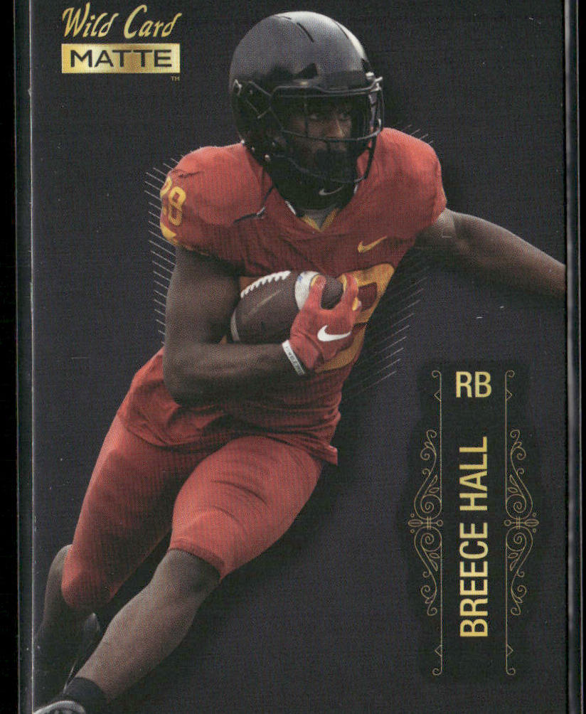 Breece Hall 2022 Wild Card Matte Black #MB-6 Iowa State Cyclones