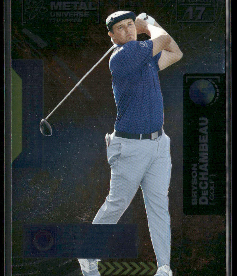 Bryson DeChambeau 2021 SkyBox Metal Universe Champions #17 front