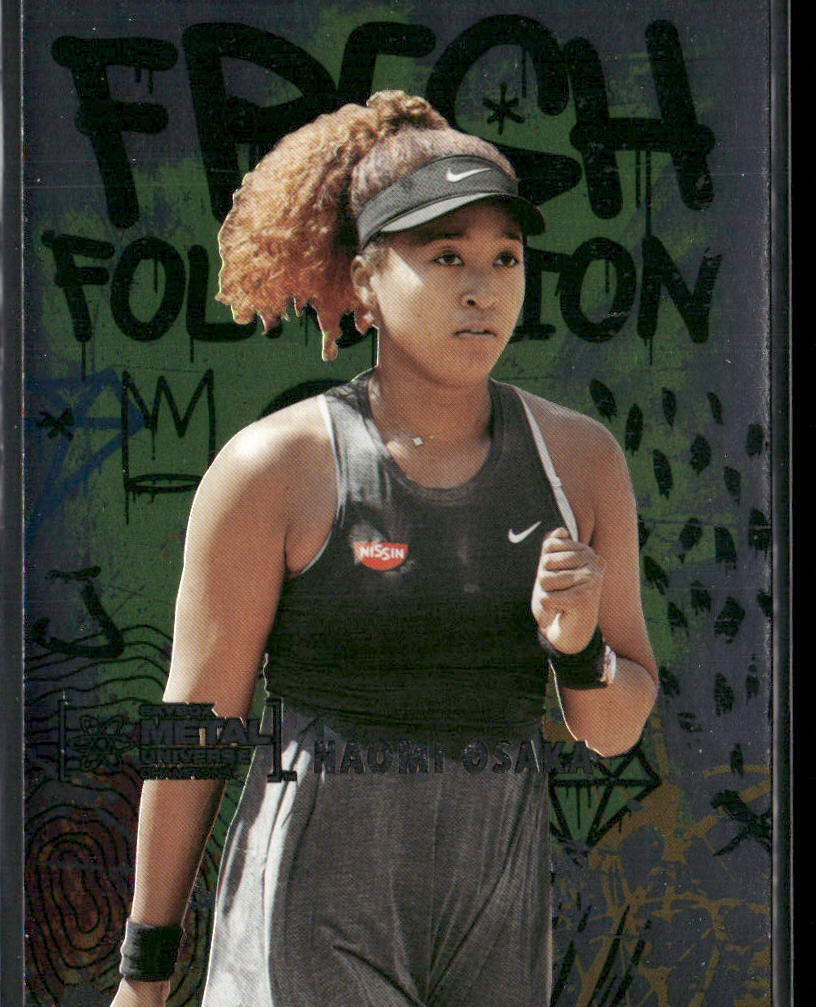 Naomi Osaka 2021 SkyBox Metal Universe Champions Fresh Foundation #FF25 front