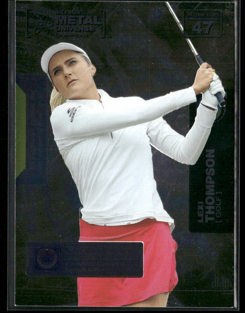 Lexi Thompson 2021 SkyBox Metal Universe Champions #47 front