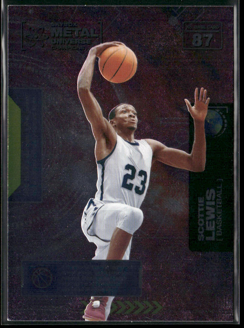 Scottie Lewis 2021 SkyBox Metal Universe Champions #87 front